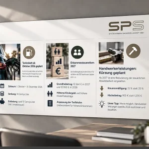 Steuerliche Änderungen im Blick