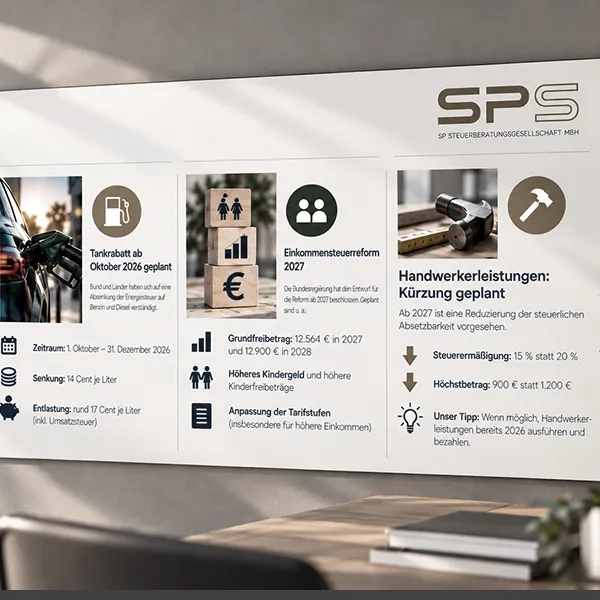 Steuerliche Änderungen im Blick